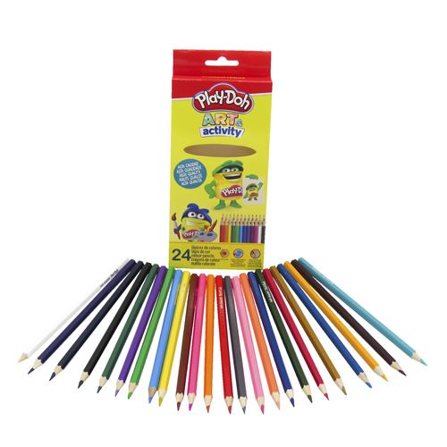 Caja Play-Doh 24 lápices de colores (1,6x9x20,7 cm)
