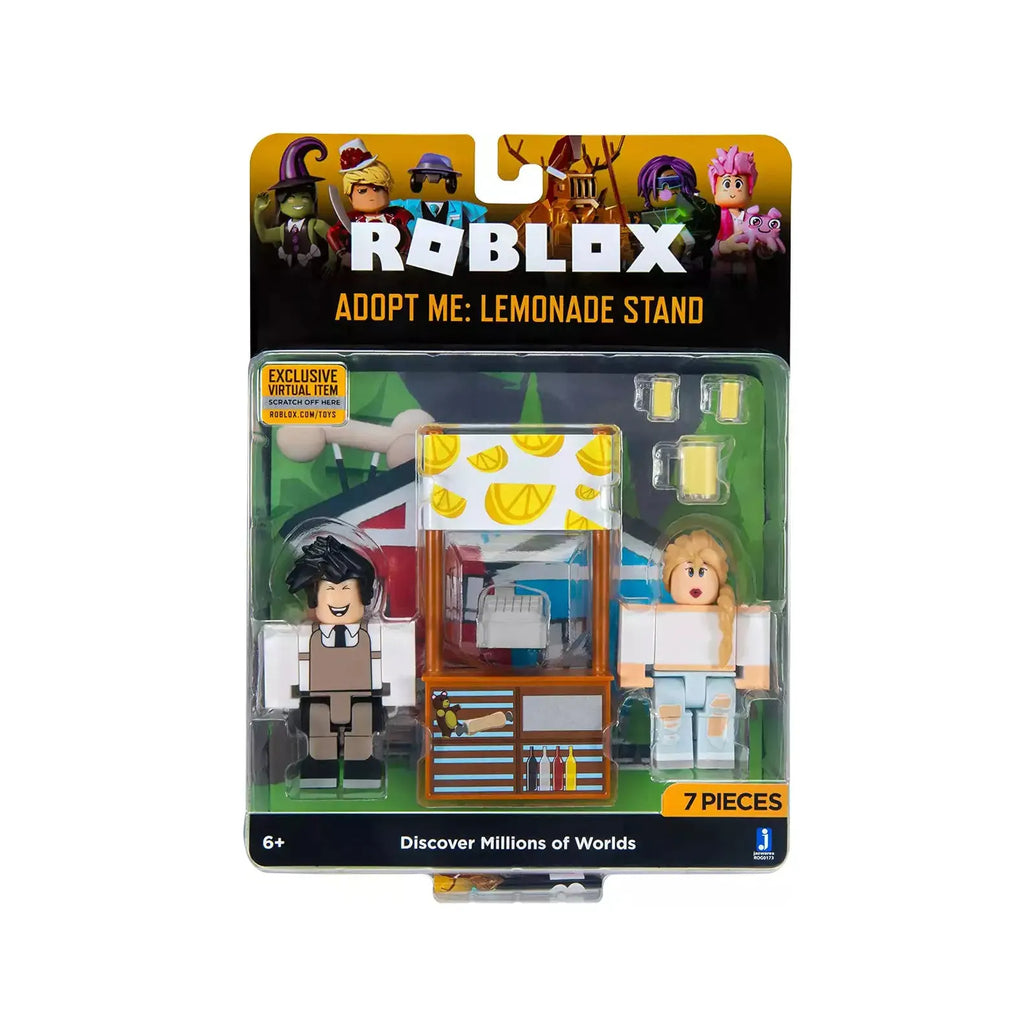 Pack de figuras de acción de Roblox Adopt Me: puesto de limonada - Caja algo dañada