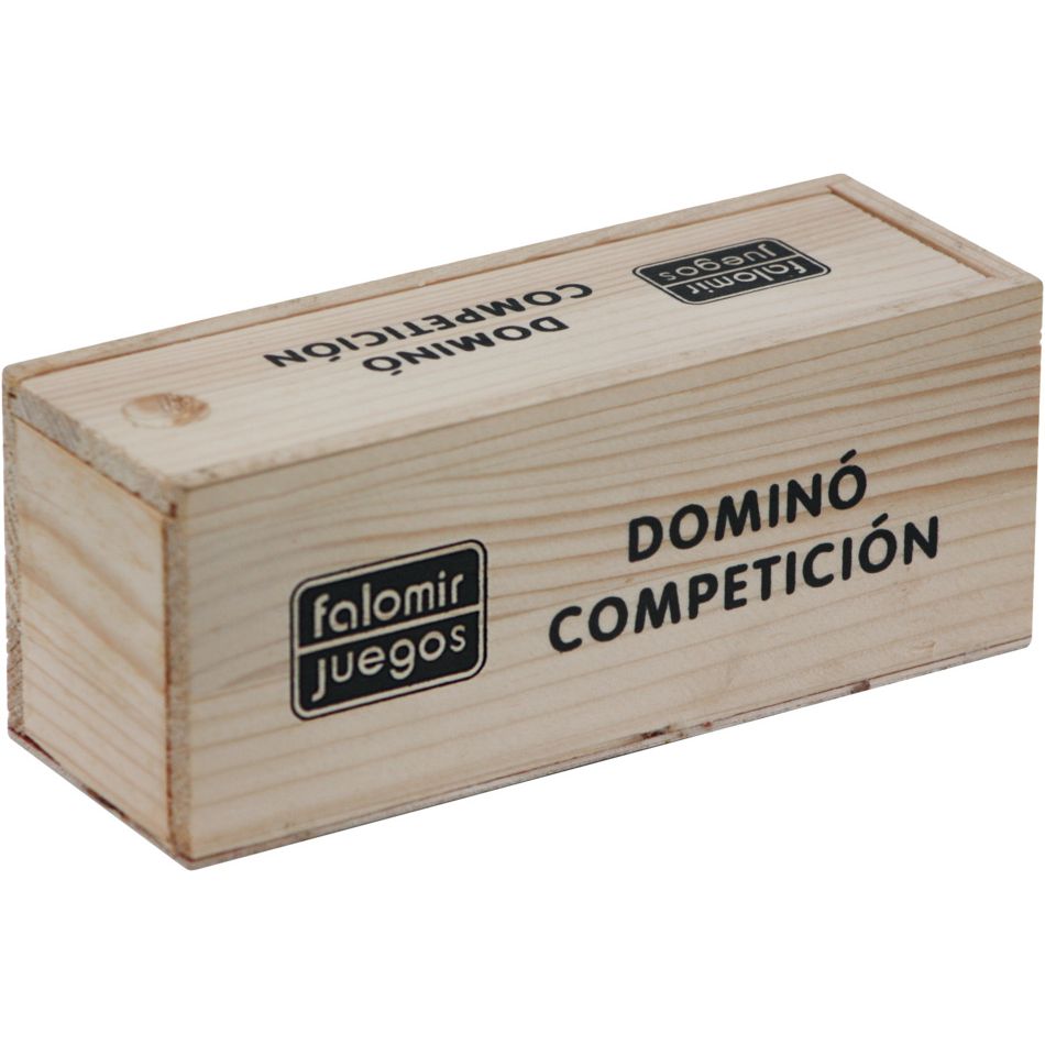Dominó Falomir en caja de madera | Fichas de urea (ref. 33945)