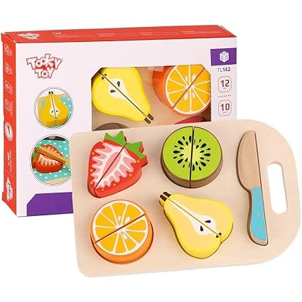 Juego de Madera para Cortar Frutas 6 Piezas