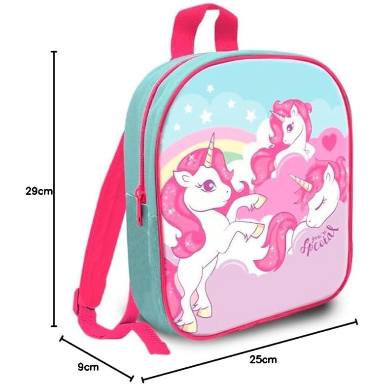 Mochila Infantil Unicornios 29x24 cm