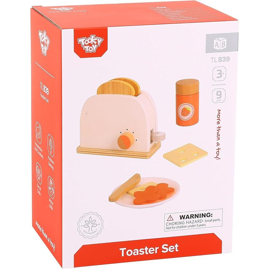 Set de Tostadora de Madera Tooky Toy