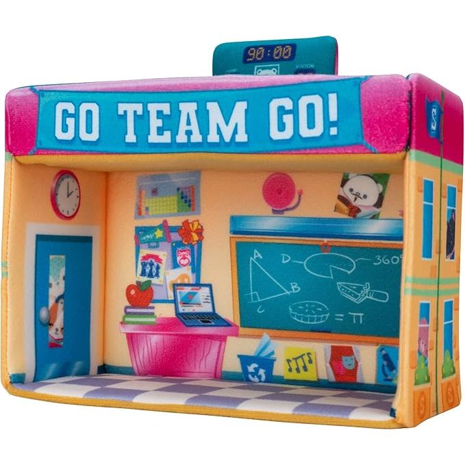 Mini Playset Squishville Academia con Peluche Squishmallows 5cm - Caja algo dañada