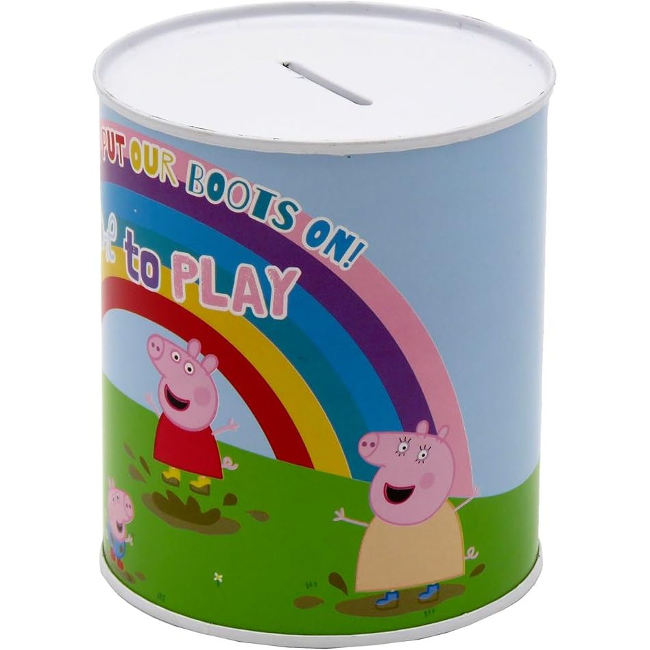Hucha Mediana Peppa Pig | Hucha Infantil para Niños | Diseño Divertido de Peppa Pig | Regalo Original y Decorativo