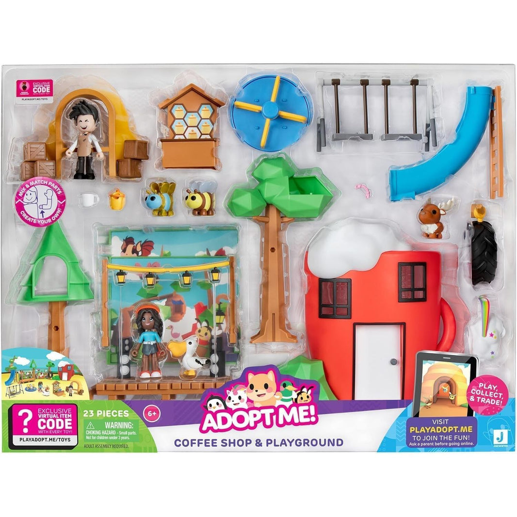 Adopt Me! Me - Playset Coffee Shop. Caja algo dañada