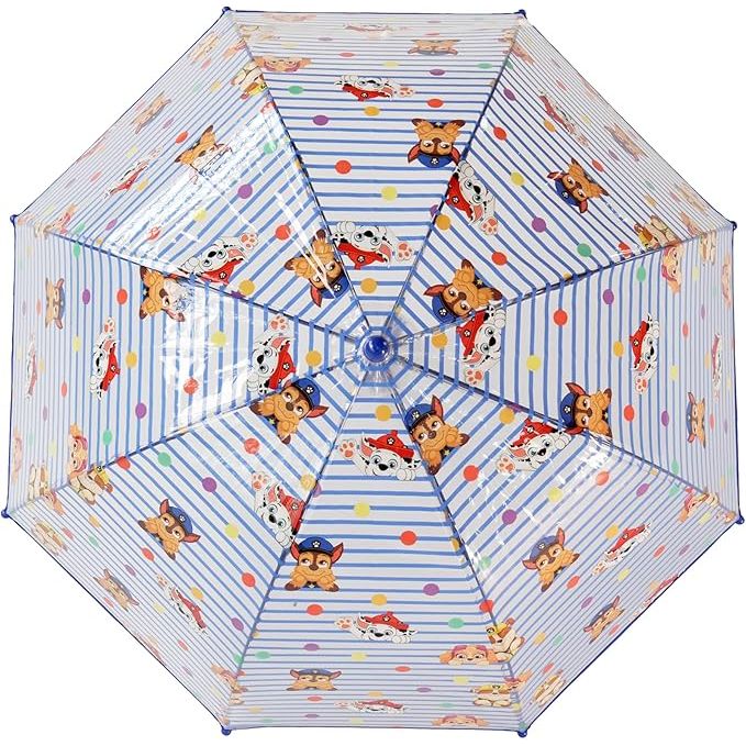 Paraguas Manual Transparente Patrulla Canina 48cm