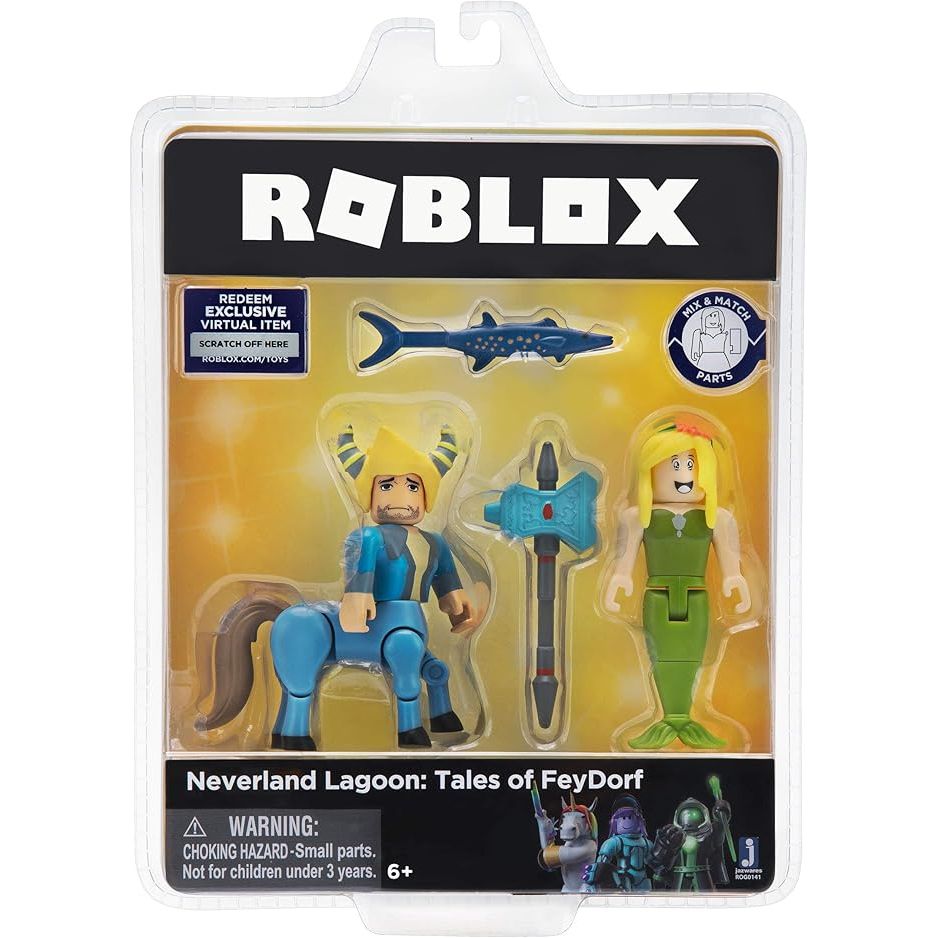 Roblox Colección Celebrity - Neverland Lagoon: Tales of FeyDorf - caja algo dañada