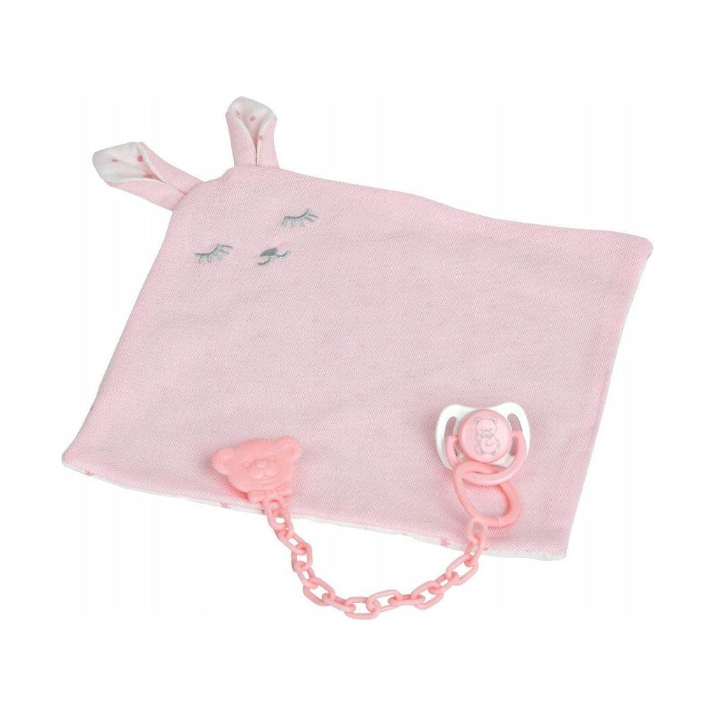 Muñeca Bebé Arias Elegance Iria 45cm con Doudou Rosa 55293