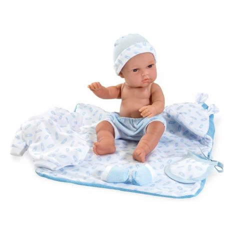 Muñecas Arias Elegance 33 cm Azul Natal con accesorios - REF.60186