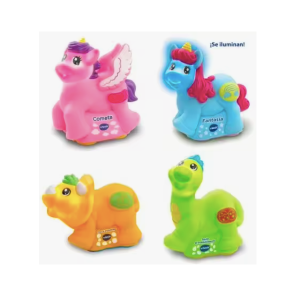 VTech Tut Tut Animales Fantasía – Figura Interactiva Surtida | Juguete con Luz, Sonidos y Canciones | Aprendizaje y Juego Simbólico para Niños +12 Meses