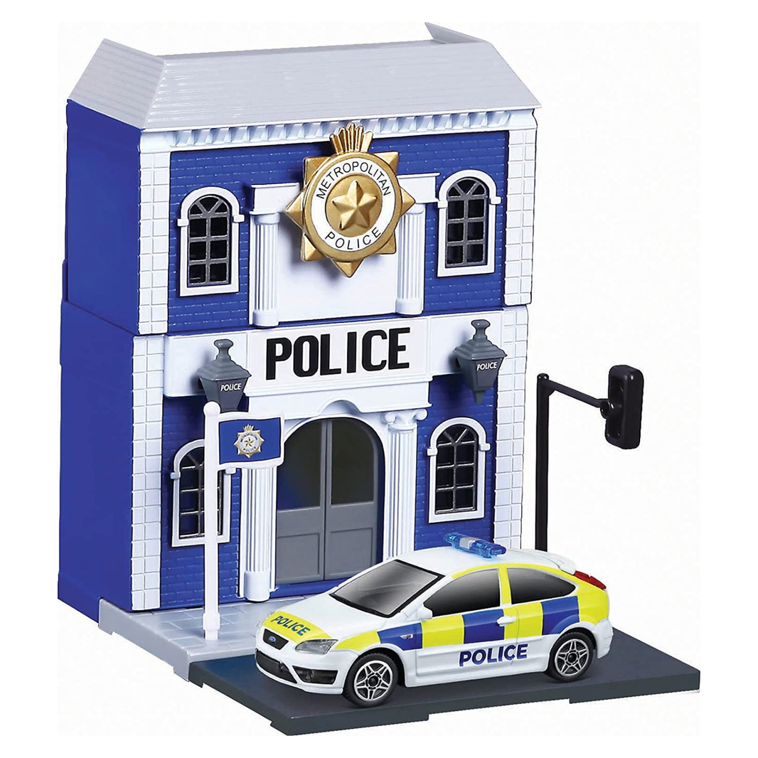 Burago Build Your City 1/43 - Police Station 2013 Ford Focus ST