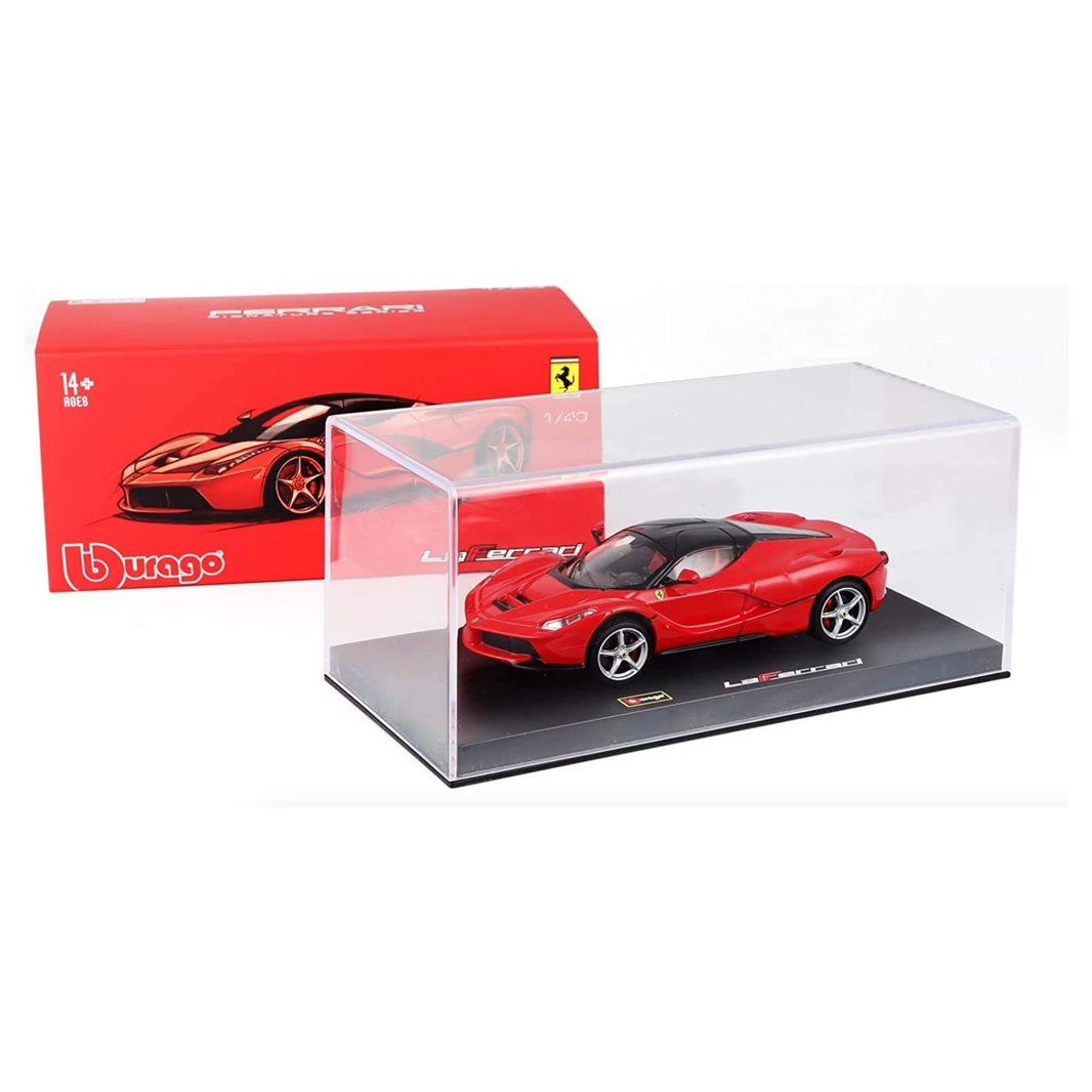 Bburago Modelo de Coche de Carreras 1/43 – LaFerrari | Coche Deportivo de Colección | Réplica Metálica Die-Cast