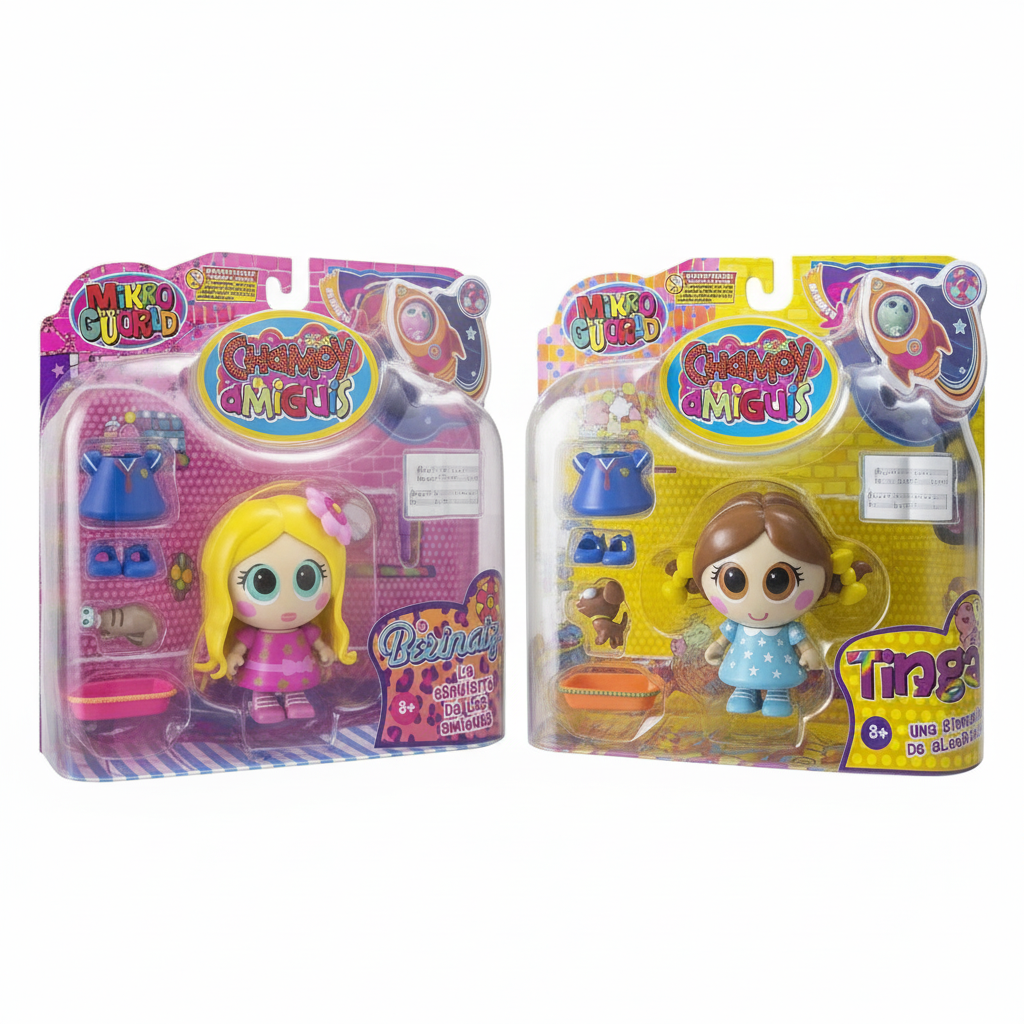 Pack Exclusivo Chamoy Amiguis: ¡Colección Completa Colegio con profesora y sus tres alumnas