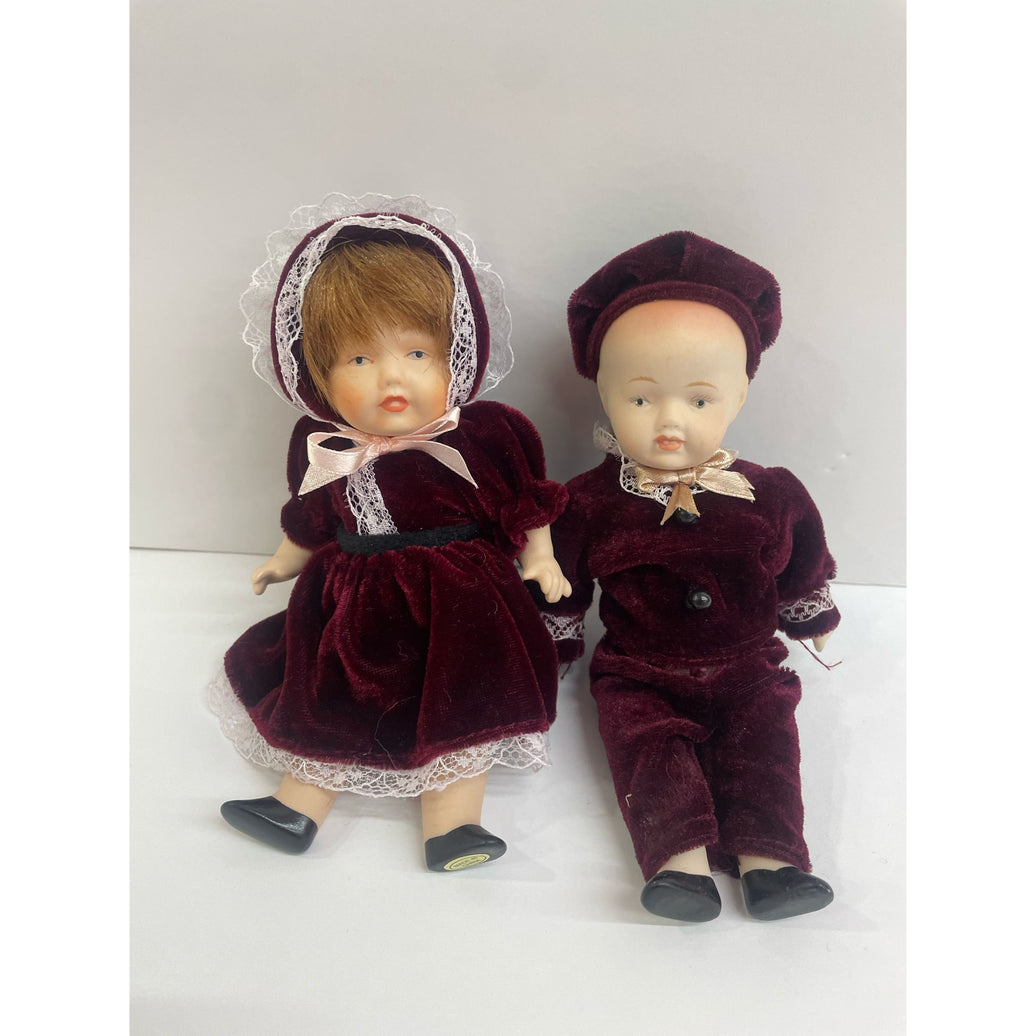 Pack de 2 Muñecos de Porcelana