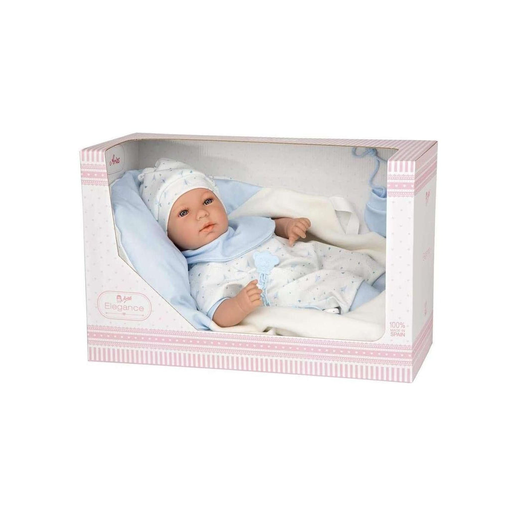 Muñeco Arias Elegance 45cm. Louis con Manta y Babero 65296