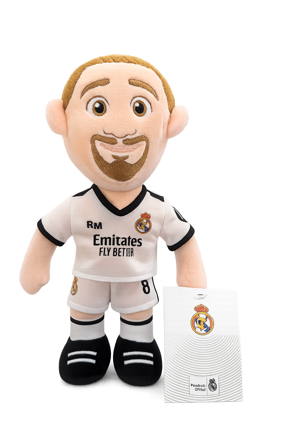Peluche Federico Valverde Real Madrid 25 cm Oficial | Muñeco de Felpa RM