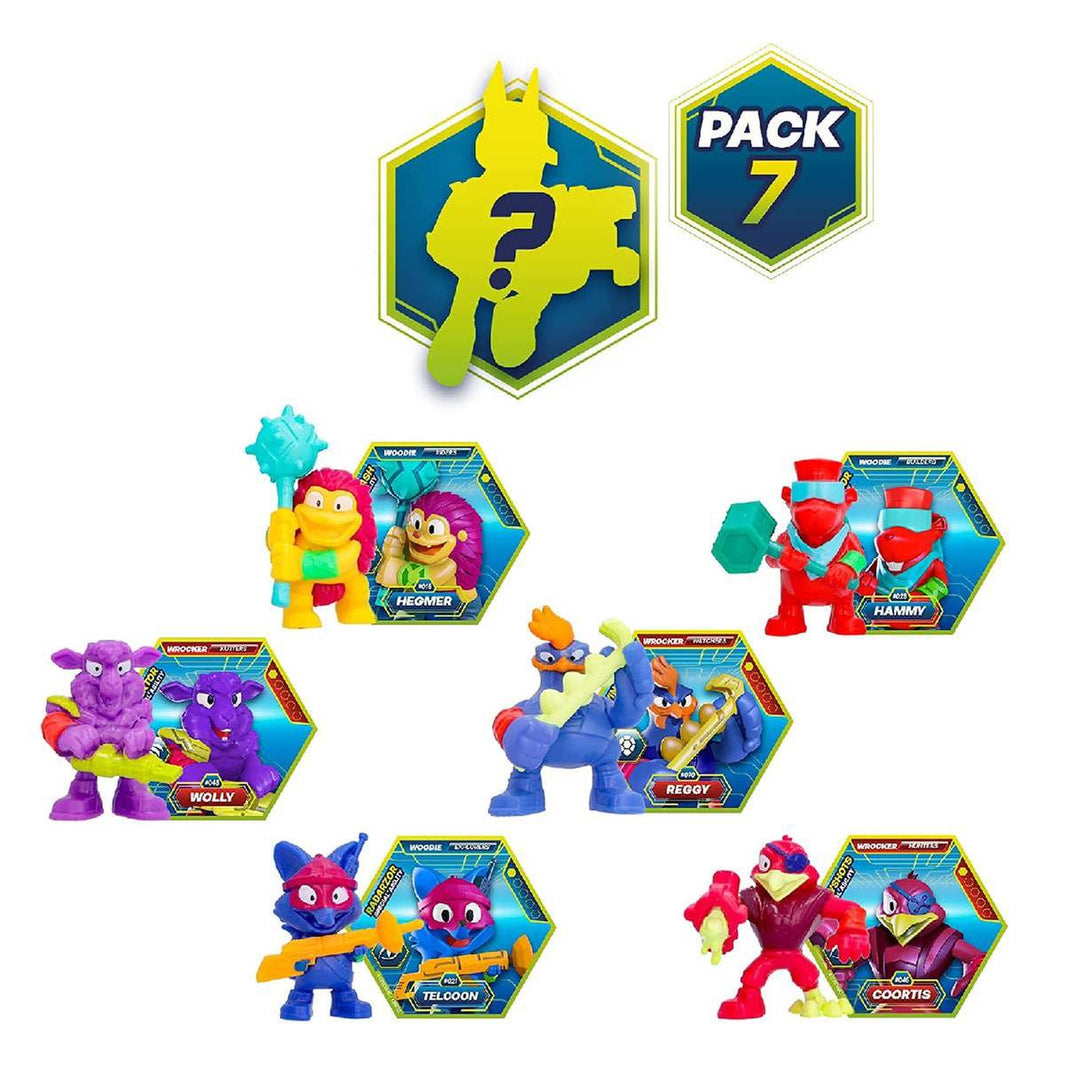 Mega Pack Metazells – 7 Figuras + 2 Log Metazells | Pack de Coleccionismo y Batalla | Figuras de Acción para Niños y Fans
