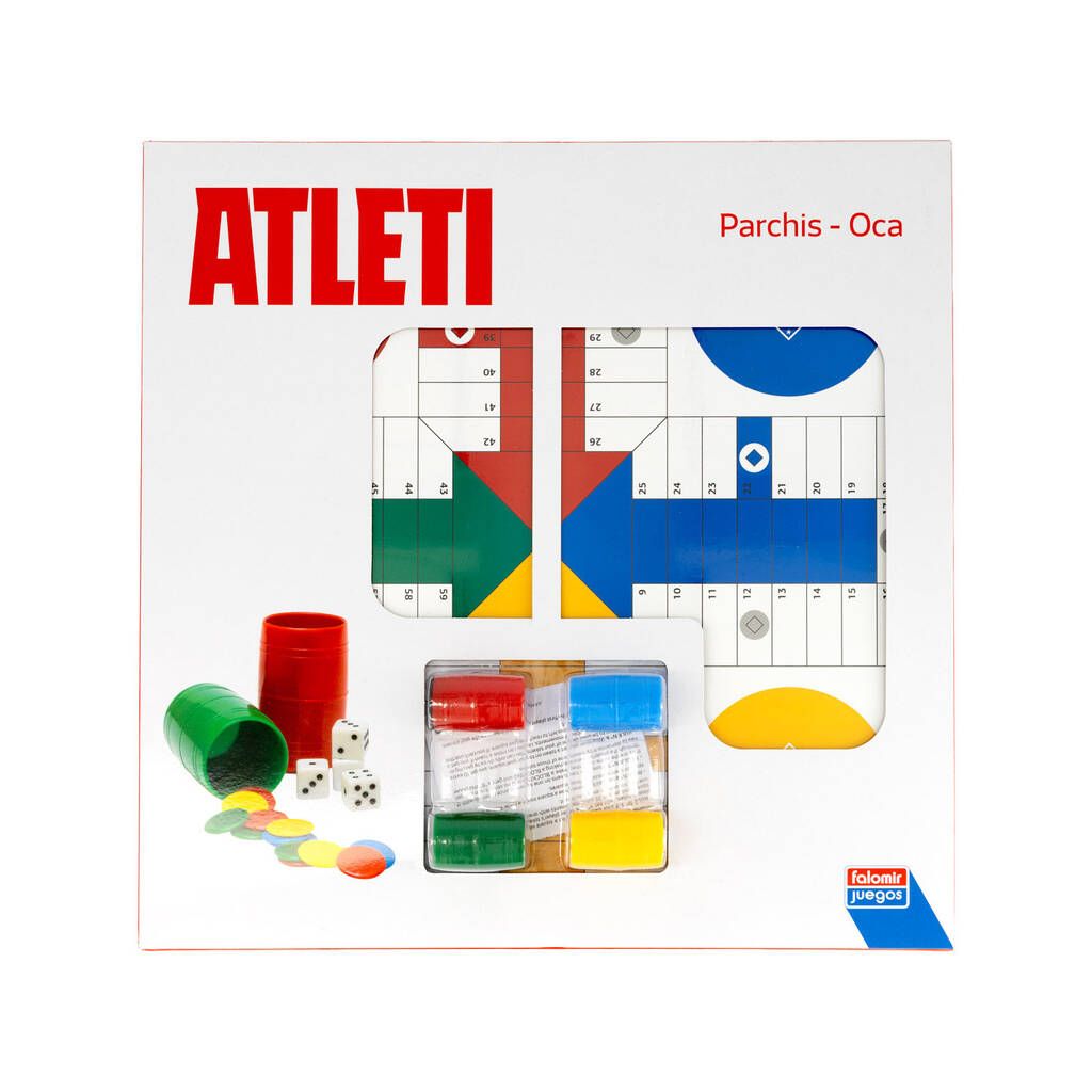 Caja del Parchís y Oca Atlético de Madrid Falomir 34095 con accesorios
