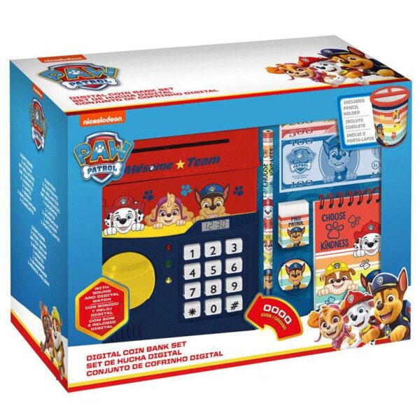 Hucha Digital KIDSEUROSWAN Digital con Reloj Patrulla Canina