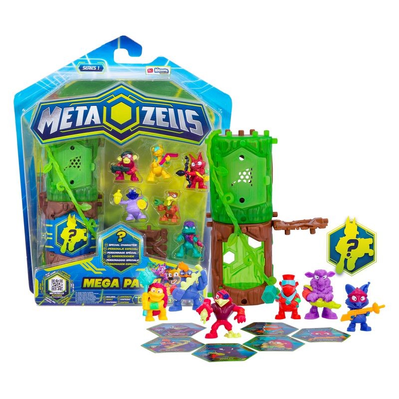 Mega Pack Metazells – 7 Figuras + 2 Log Metazells | Pack de Coleccionismo y Batalla | Figuras de Acción para Niños y Fans