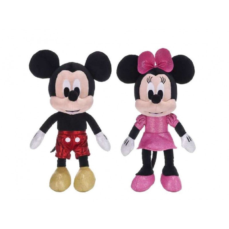 Peluche Brillo Mickey/ Minnie Mouse Disney 32cm