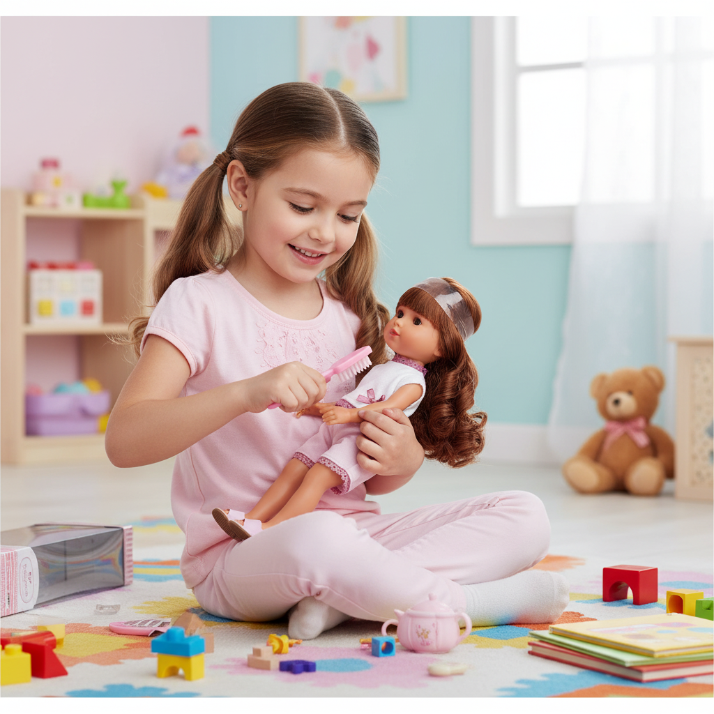 Muñeca Arias Elegance Martina con Pantalón Corto Rosa – Muñeca Bebé de 38 cm con Conjunto Elegante | Fabricada en España