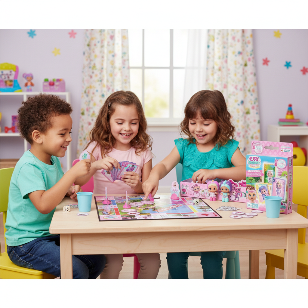 Pack Juegos Bebés Llorones Lágrimas Mágicas – Monopoly Junior + Juego de Cartas 4 en 1 | Diversión Educativa para Niños | Versión en Español