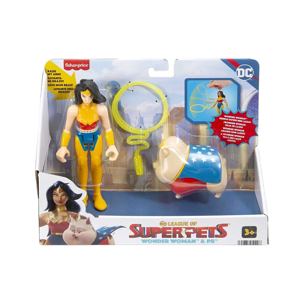 Figura DC Wonder Woman con Lazo y Cerdito PB