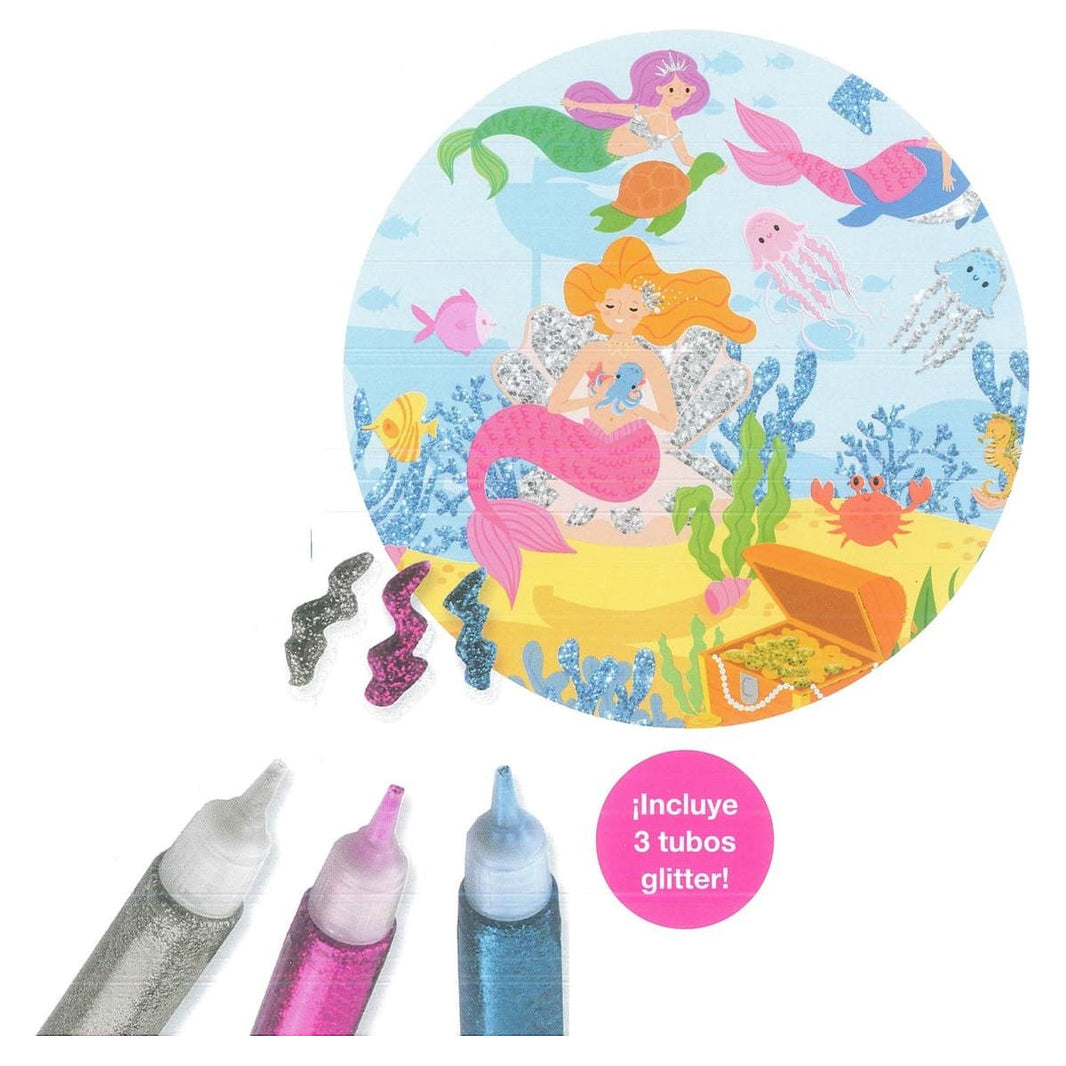 Puzzle Glitter para Decorar IMAGILAND Sirenas