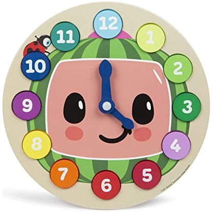 Cocomelon Reloj de Madera Aprendizaje