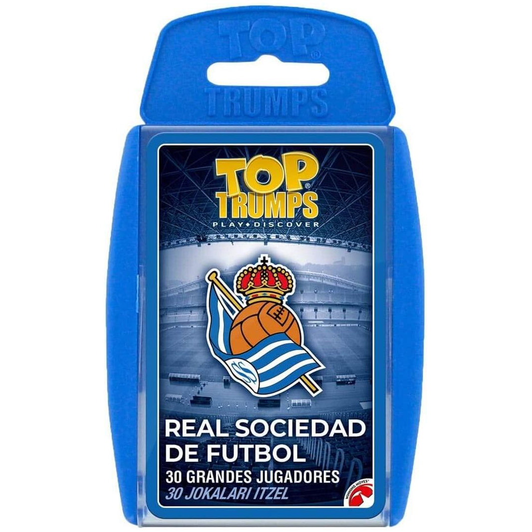 Top Trumps Real Sociedad de Fútbol (Versión en Español y en Euskera) - Baraja Juego de Cartas