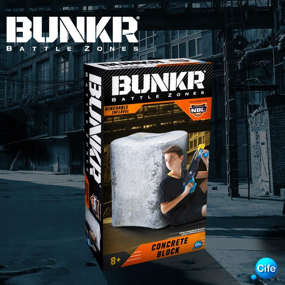 Bunkr- Surtido Buttle Zone Take Cover Concrete Block