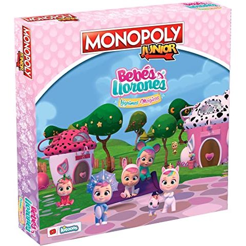 Monopoly Junior Bebés Llorones Lágrimas Mágicas | Juego de Mesa Infantil Oficial