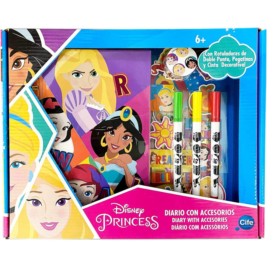 Diario con Accesorios Princesas Disney