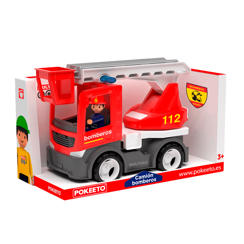Vehículo oficial de Bomberos España + Figura Pokeeto