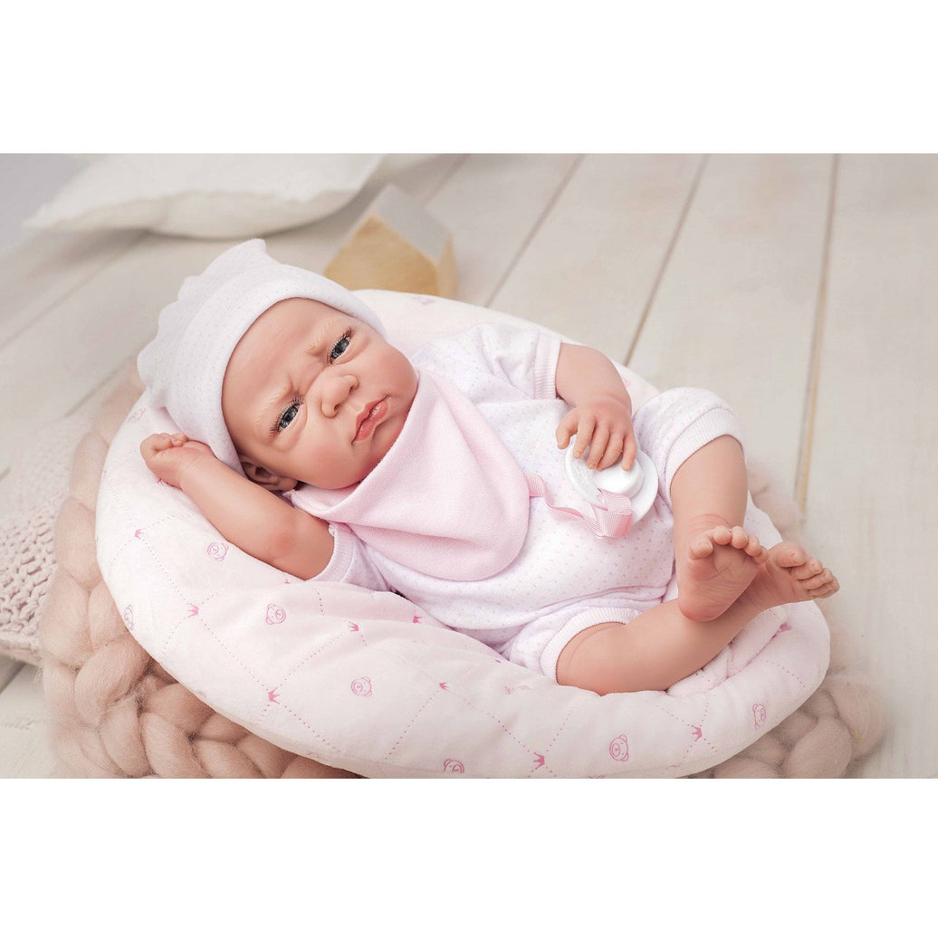 ELEGANCE 40 CM EDUR ROSA CON COJIN MUÑECO CON PESO
