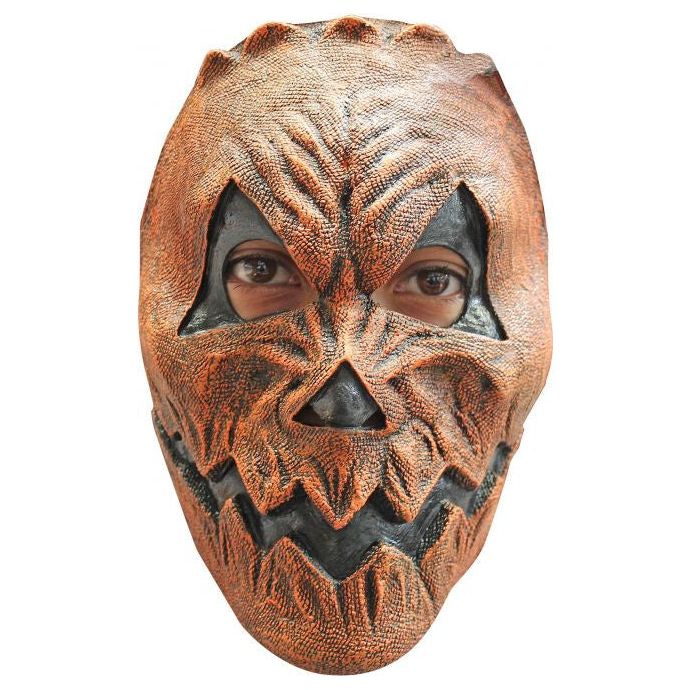 Máscara facial Burlap Pumpkin látex naranja talla única