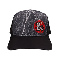 Gorra Dungeons & Dragons Thunder Trucker | Gorra Oficial con Diseño Épico de Rayo | Estilo Retro Gamer Ajustable | Accesorio para Fans de D&D