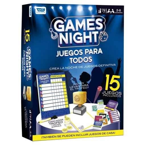 Games Night – Juego de Mesa Familiar | Diversión para Niños y Adultos a partir de 7 Años | Actividad de Grupo y Reuniones