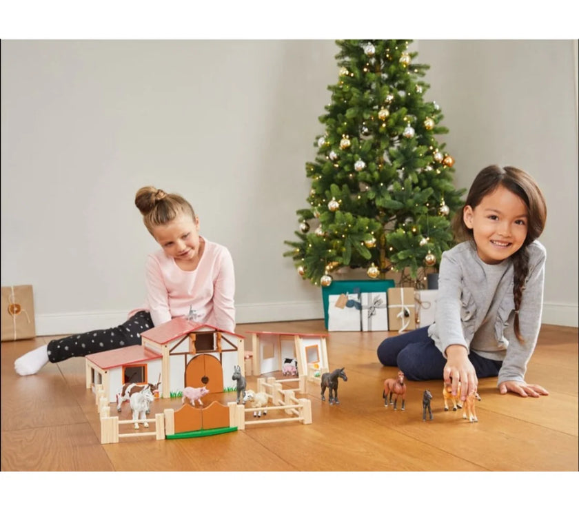 Playtive - Granja de madera 18 piezas