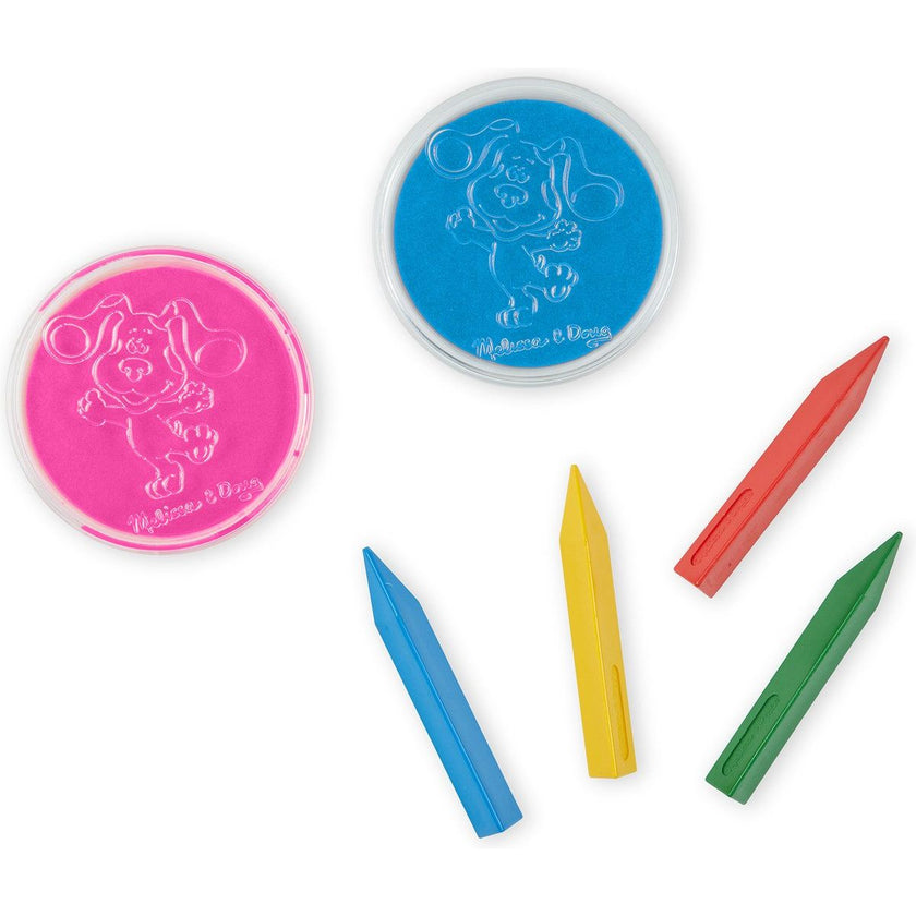 Juego de Actividades con Sellos de Madera Blue’s Clues & You – 14 Piezas | Set Creativo Infantil