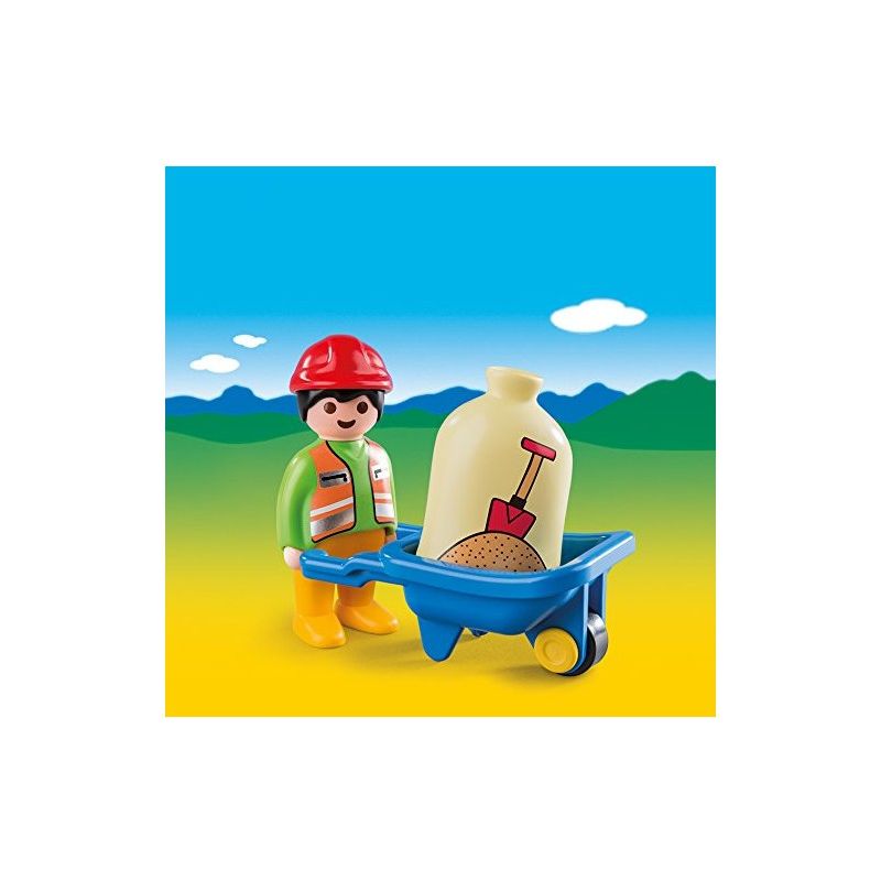 TRABAJADOR CON CARRETILLA PLAYMOBIL