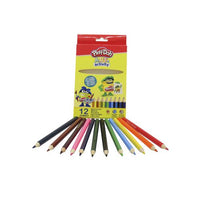 Pack Play-Doh: 12 Lápices de Colores Jumbo + 10 Rotuladores Mágicos | Set de Manualidades para Niños