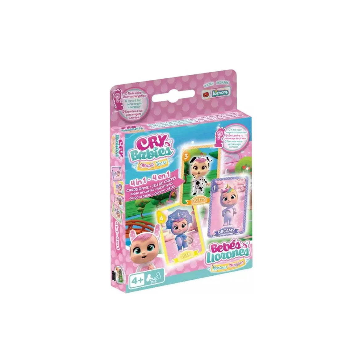 Bebés Llorones Juego de Cartas 4 en 1
