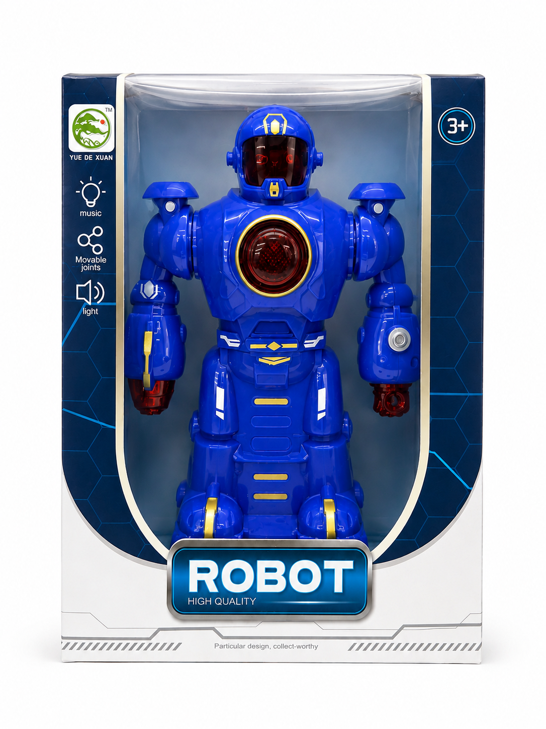 Robot 20cm interactivo con luz, sonido y alticulaciones moviles