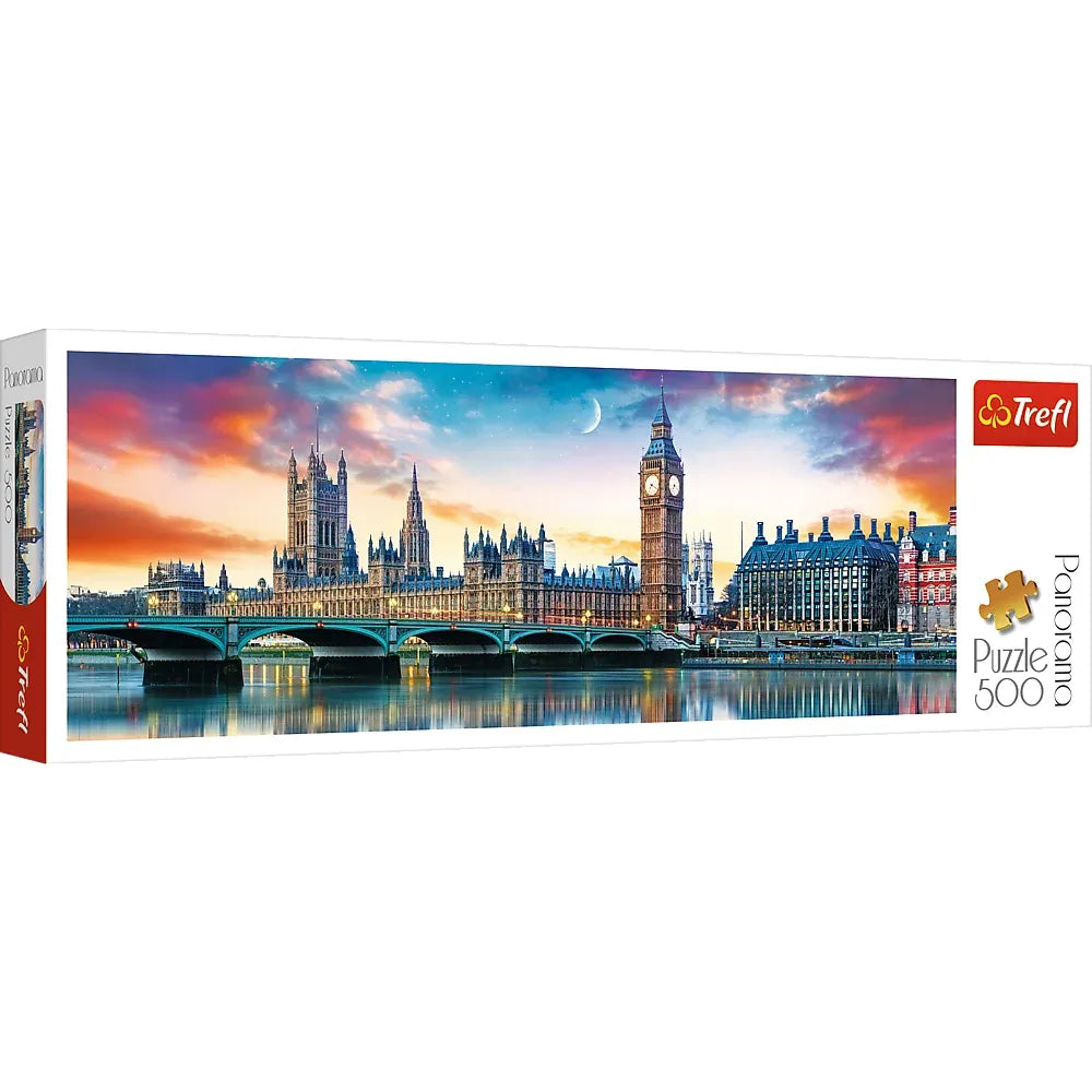 Puzzle Panorama Big Ben y Palacio de Westminster Londres 500 piezas