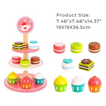 Puesto de Postres de Madera de Tooky Toy