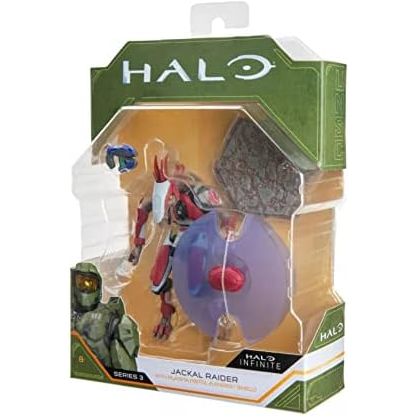 Halo Infinite World Figura Serie 3 - Jackal Raider- Caja algo dañada