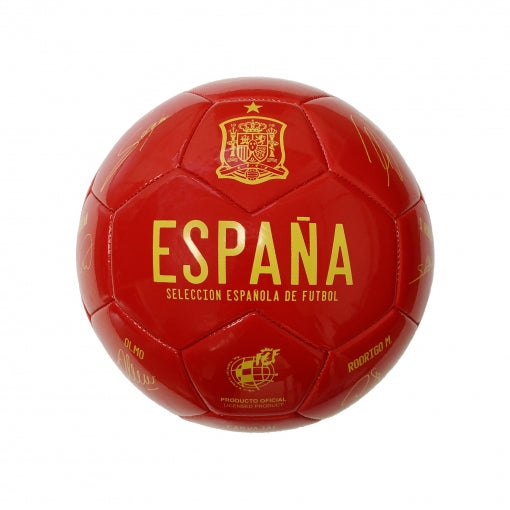 Balon España RFEF rojo con firmas Euro20