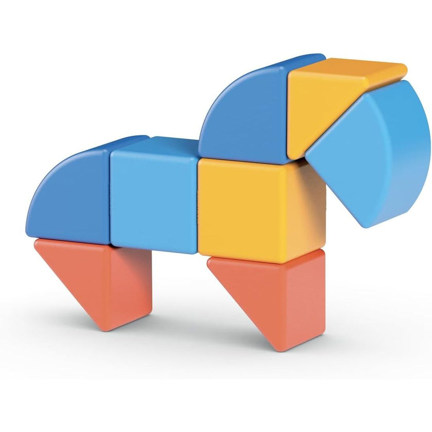 Geomag Magicube Animales – Set de 9 Piezas Magnéticas | Juguete Educativo para Niños